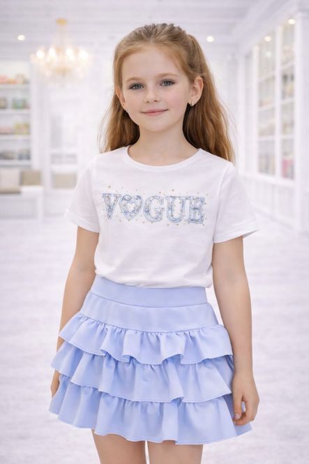 Hoofdbeeld Meisjes Broekrok – Roze Aqua