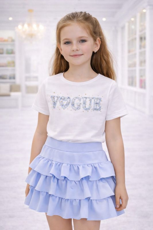 Meisjes Broekrok – Roze Aqua